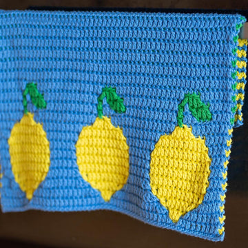 Lemon Mosaic Dish Towel