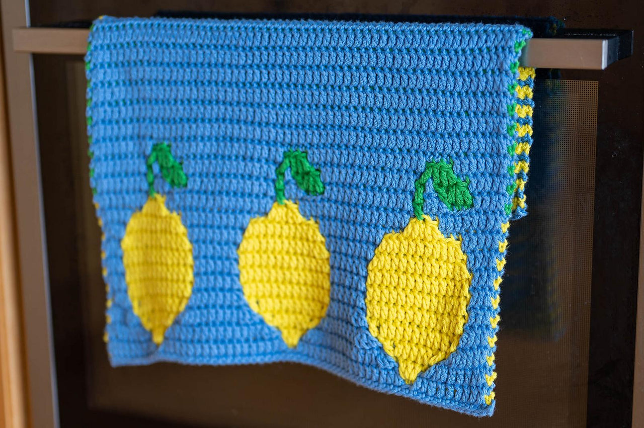 Lemon Mosaic Dish Towel