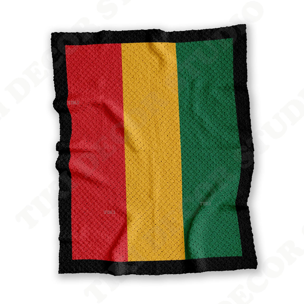 C2C Crochet Pattern Striped Rasta Blanket Rastafari Throw Reggae Afghan