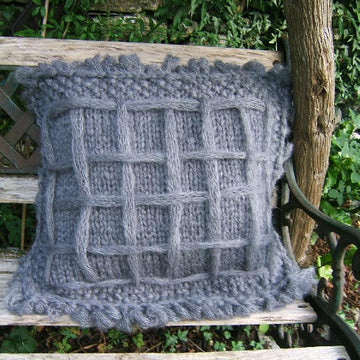 "Change Of Seasons" Rustic Owl Cushion Cover with Plain Variation