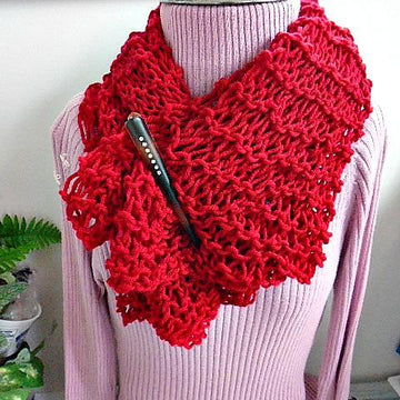 YT Red Beginner Shawl