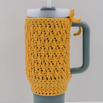 Textured Crochet Stanley Cup Cozy