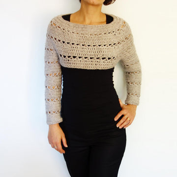 Caramel Cropped Sweater