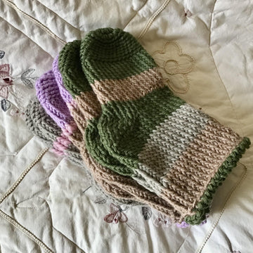 French Village Knit Socks