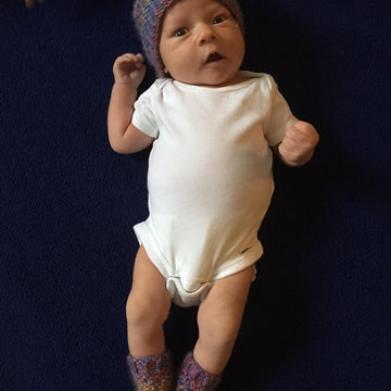 Garter Eyelet Baby Socks