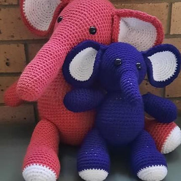 Fuchsia the Baby Elephant Crochet Pattern