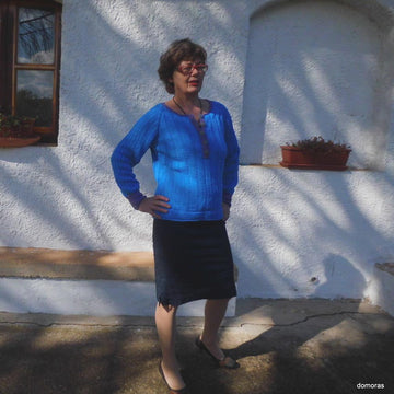 MANDRAZZE RUSTIC, aran-weight cotton sweater