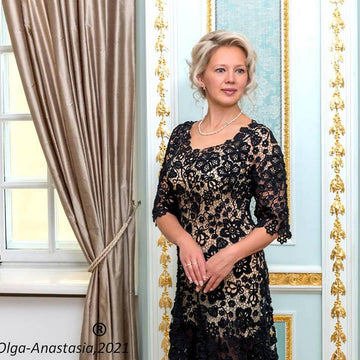 Paris Black Lace Dress