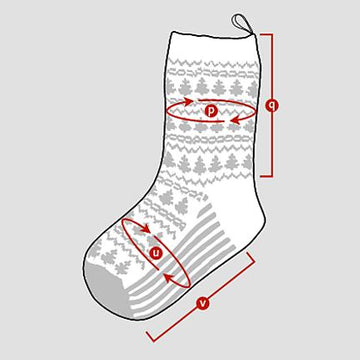 Pine Wood Christmas Stocking