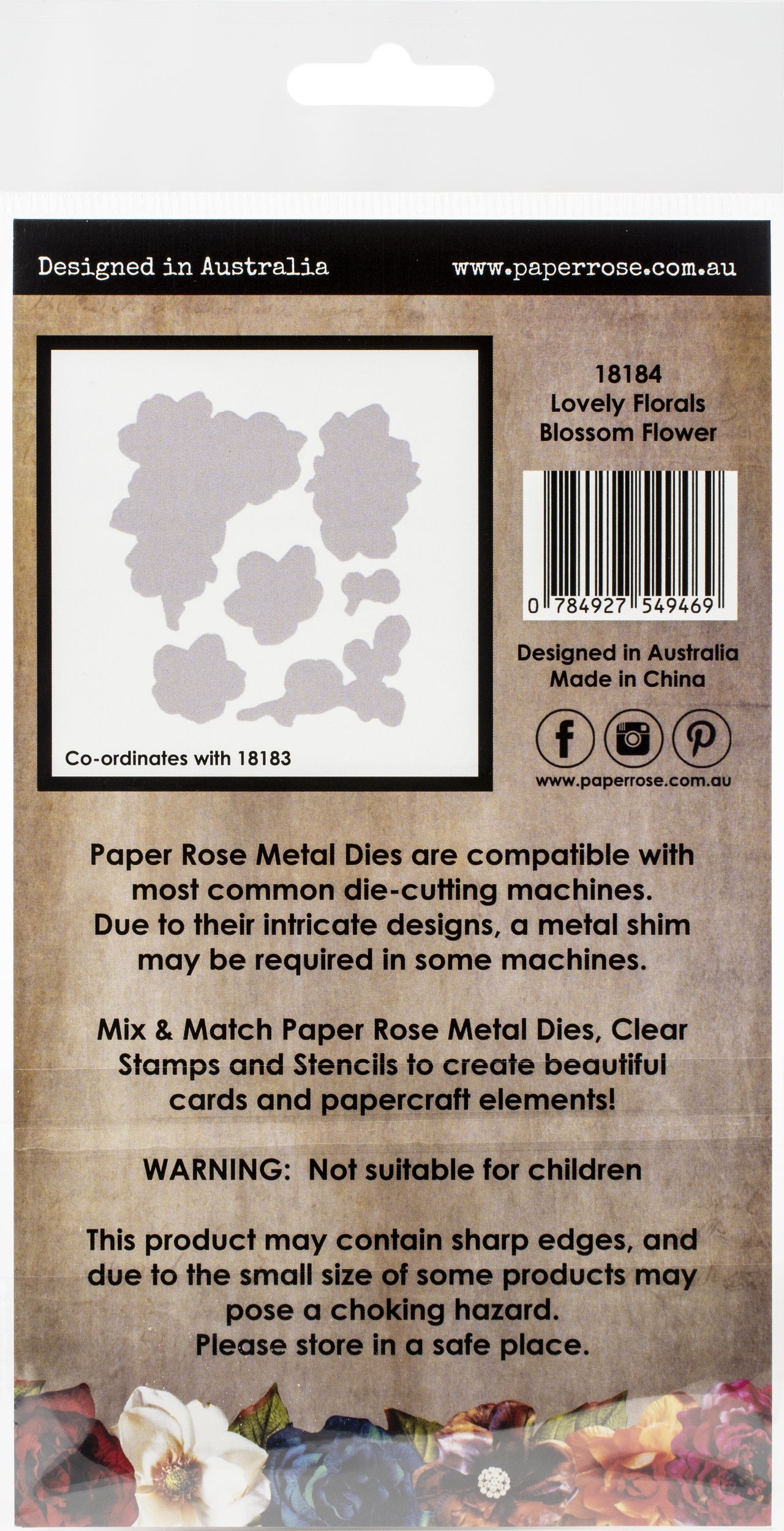 Paper Rose Dies - Lovely Florals Blossoms