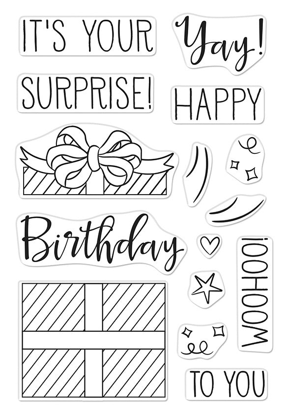 Hero Arts Clear Stamps 4"X6" - Surprise Gift