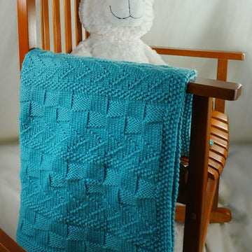 Textured Lap Throw in Cascade Yarns Pacific Chunky - C308 - Downloadable PDF