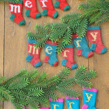 MERRY Christmas Stocking Ornaments