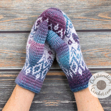 Star Leaf Mosaic Mittens