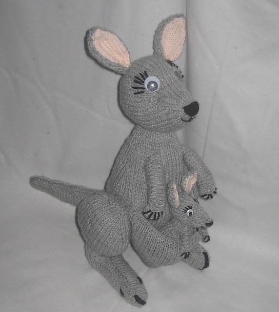 Toy Kangaroo & Joey