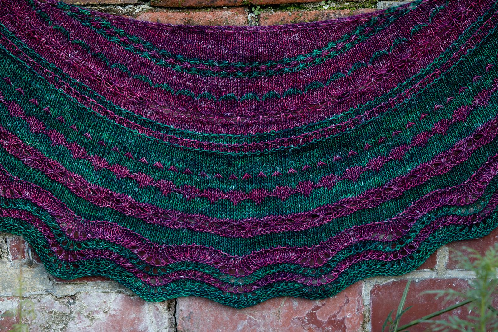 Dandelion Stitch Sampler Shawl