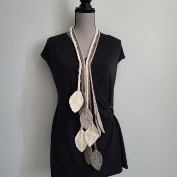Scarf from leaves tutorial