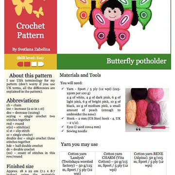 145 Butterfly Decor or Potholder
