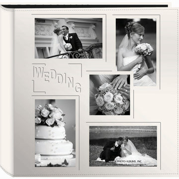 Pioneer 5-Up Sewn Embossed Collage Frame Photo Album 12"X12" - Wedding