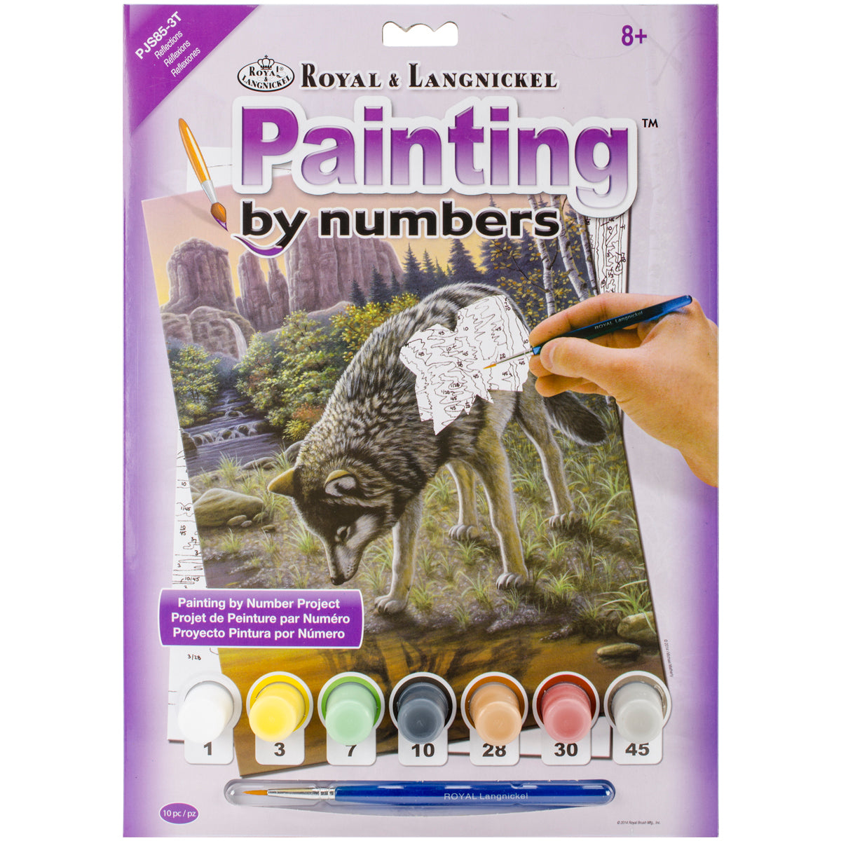 Royal Brush Junior Small Paint By Number Kit 8.75"X11.75" - Reflections
