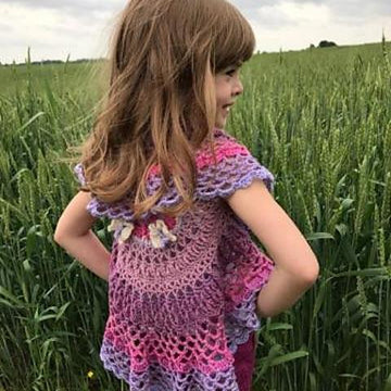 Girls Butterfly Mandala Vest