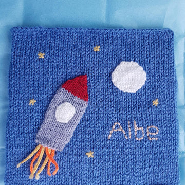 Knitted Rocket Space Picture