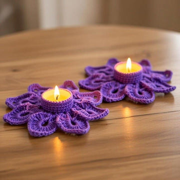 Snowflake Tea Light Holder Crochet Pattern | PDF + Video Tutorial