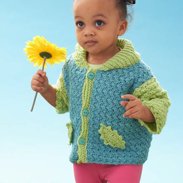 Gathering Leaves Cardigan in Caron Simply Soft Light - Downloadable PDF