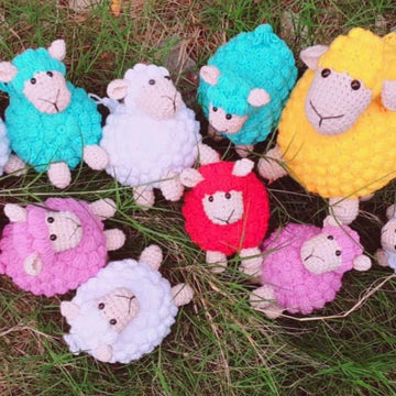Sheep family-Crochet pattern- PDF file- English