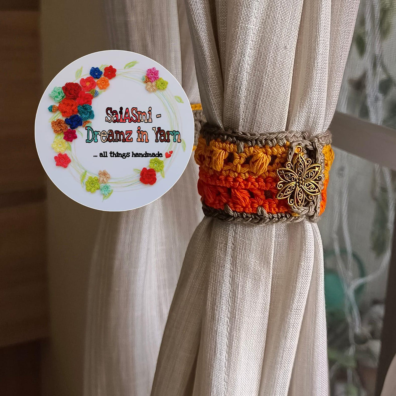 Spiked Pillars Curtain Ties
