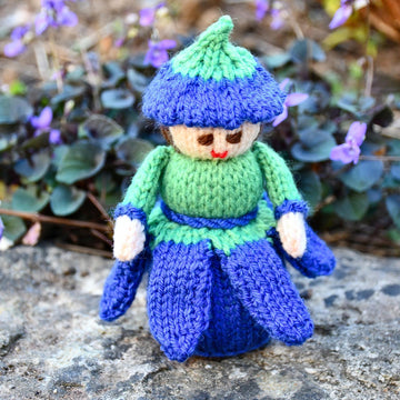 Bluebell Flower Doll Knitting Pattern - Toy Knitting Pattern