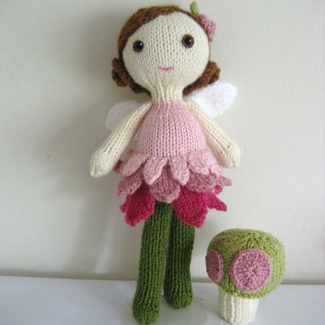 Fairy Doll and Mushroom Knit Pattern Set