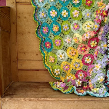 Macaroon Blossom Afghan