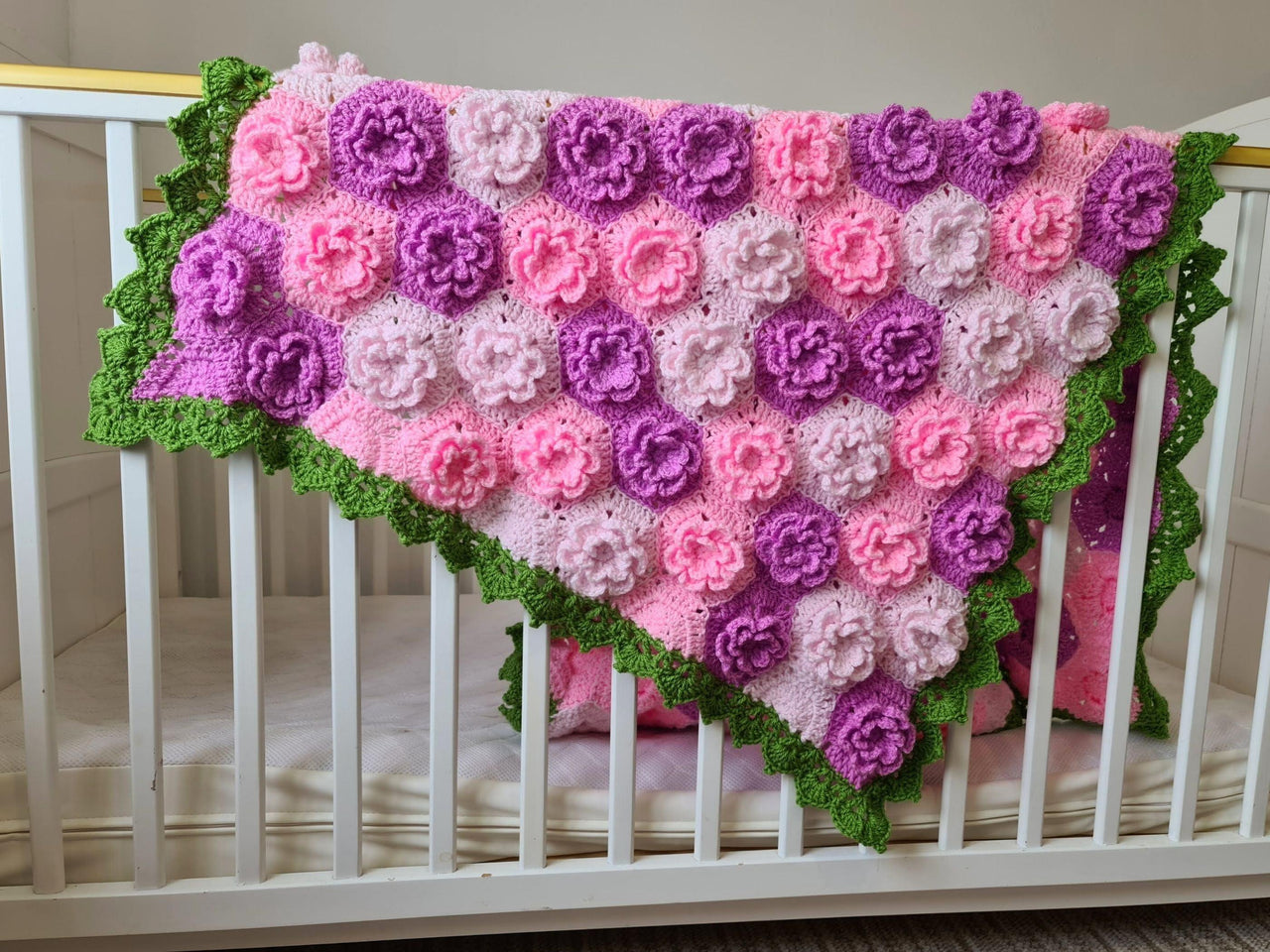 Summer Garden Flower Baby Blanket