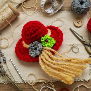 Crochet Hat Keychain Pdf + ideo Tutorials
