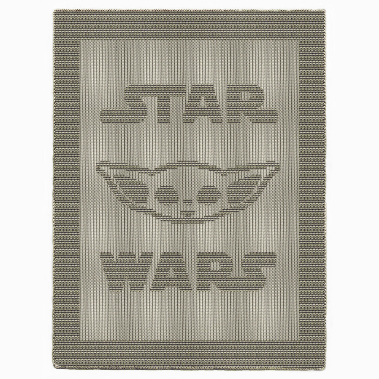 Star Wars Yoda blanket Knitting Pattern, Knit and Purl only