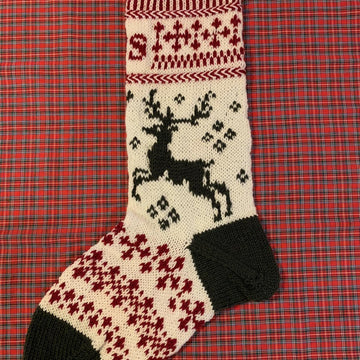Frolicking Reindeer Christmas Stocking