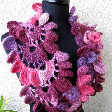 Multicolored "Lyubava" Unique Scarf Tutorial