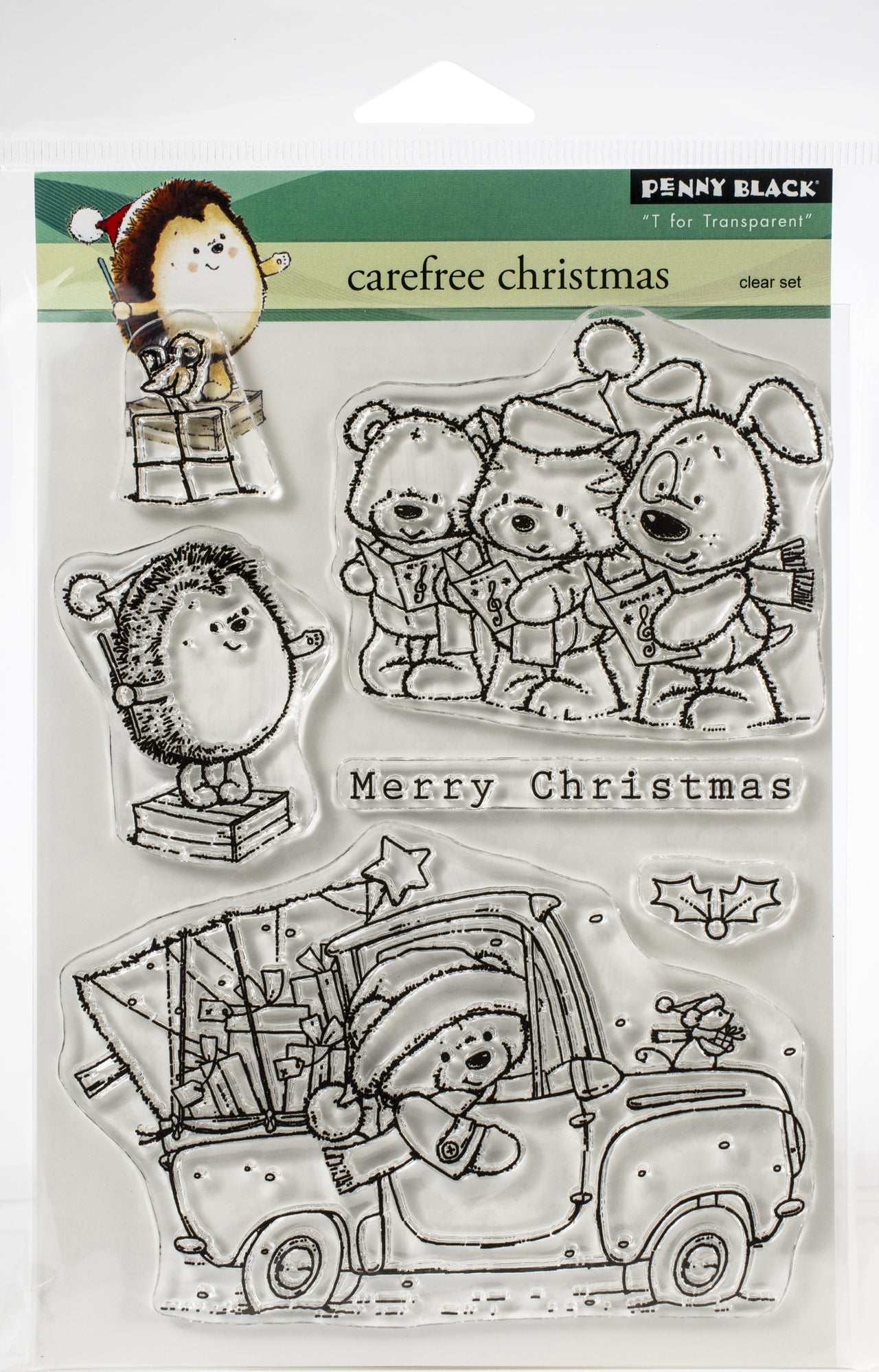 Penny Black Clear Stamps - Carefree Christmas 5"X6.5"