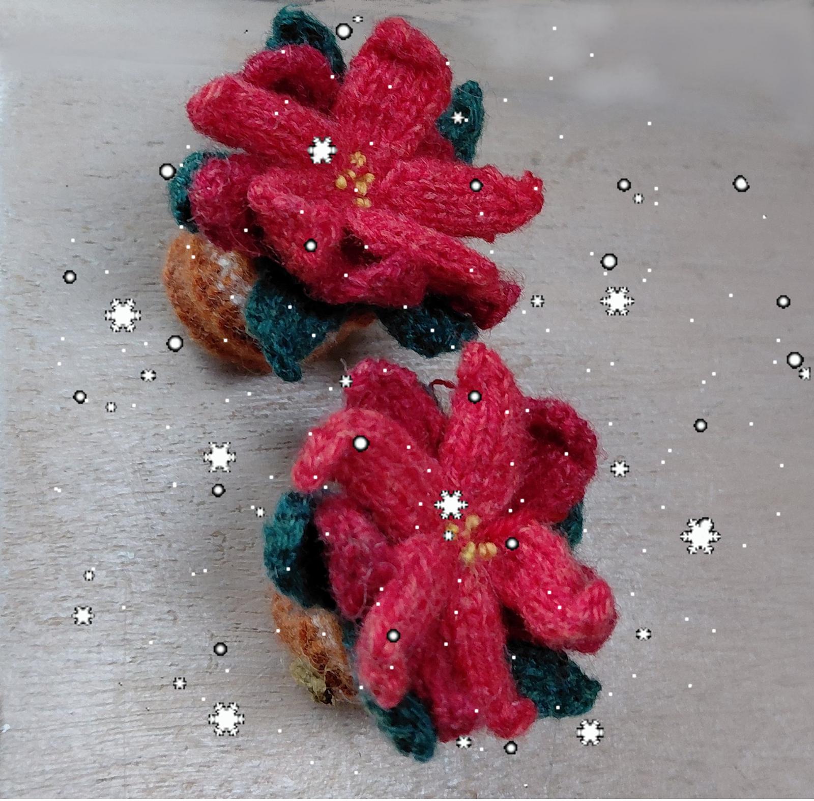 Poinsettia Christmas Ornament