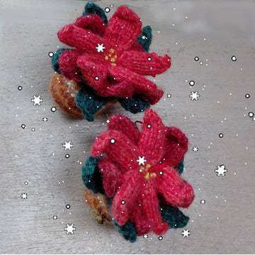 Poinsettia Christmas Ornament