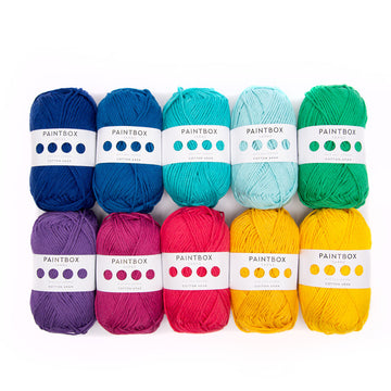 Paintbox Yarns Cotton Aran 10 Ball Colour Pack