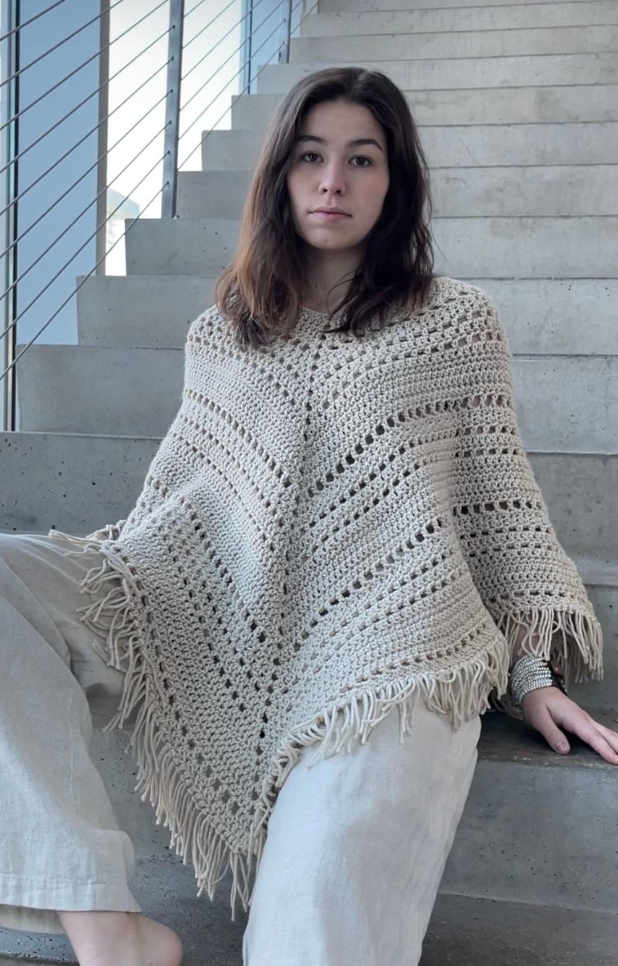 Boho Poncho Crochet Pattern