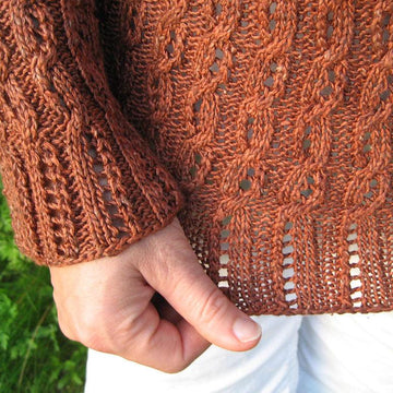 Lace Cable Rib Pullover