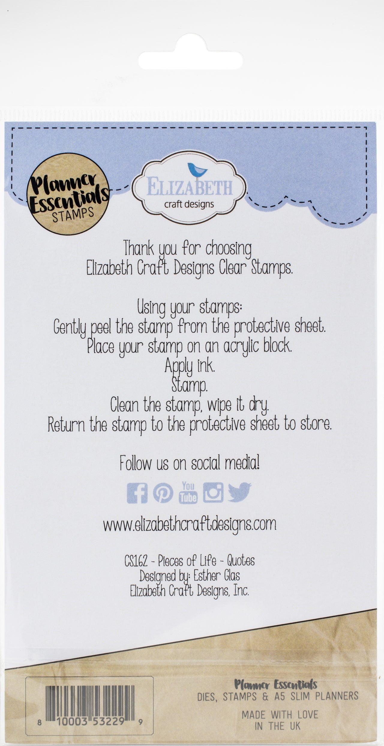 Elizabeth Craft Designs Elizabeth Crafts Clear Stamps - Quotes