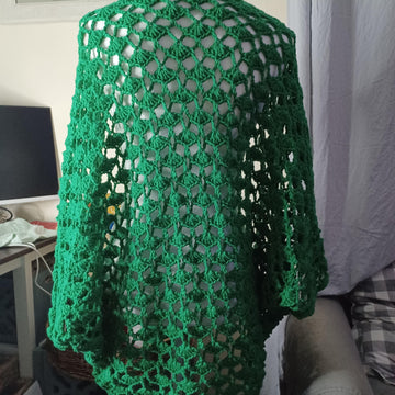 SHELL STITCH CROCHET LACE SHRUG