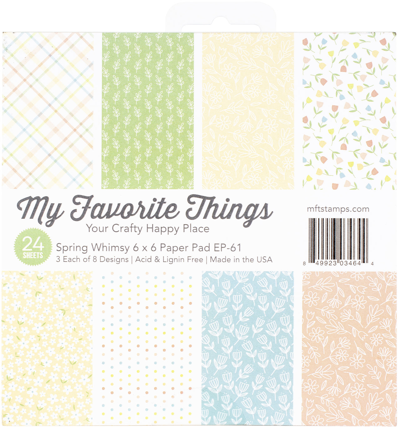 My Favorite Things Single-Sided Paper Pad 6"X6" 24/Pkg - Spring Whimsy