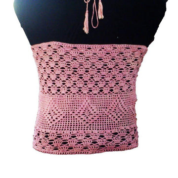 Crochet Pink Blouse