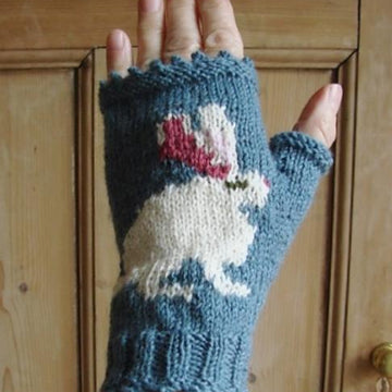 Bunny/Rabbit fingerless gloves/mitts