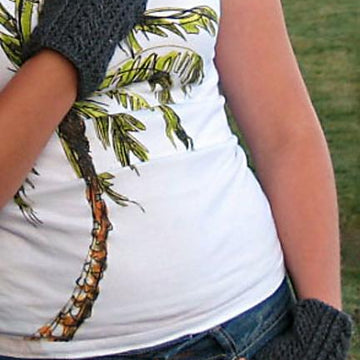 Lisle Fingerless Gloves